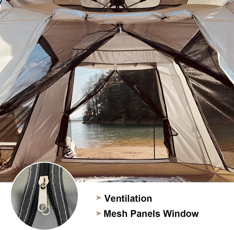 Sharpdo Automatic Camping Tent Automatic Hydraulic Canopy Tent for Camping Hiking Travel or Beach(moisture-proof mat included) - Image 5